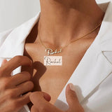 Personalized Handwriting Name Necklace Mother's Keepsake Female Jewelry