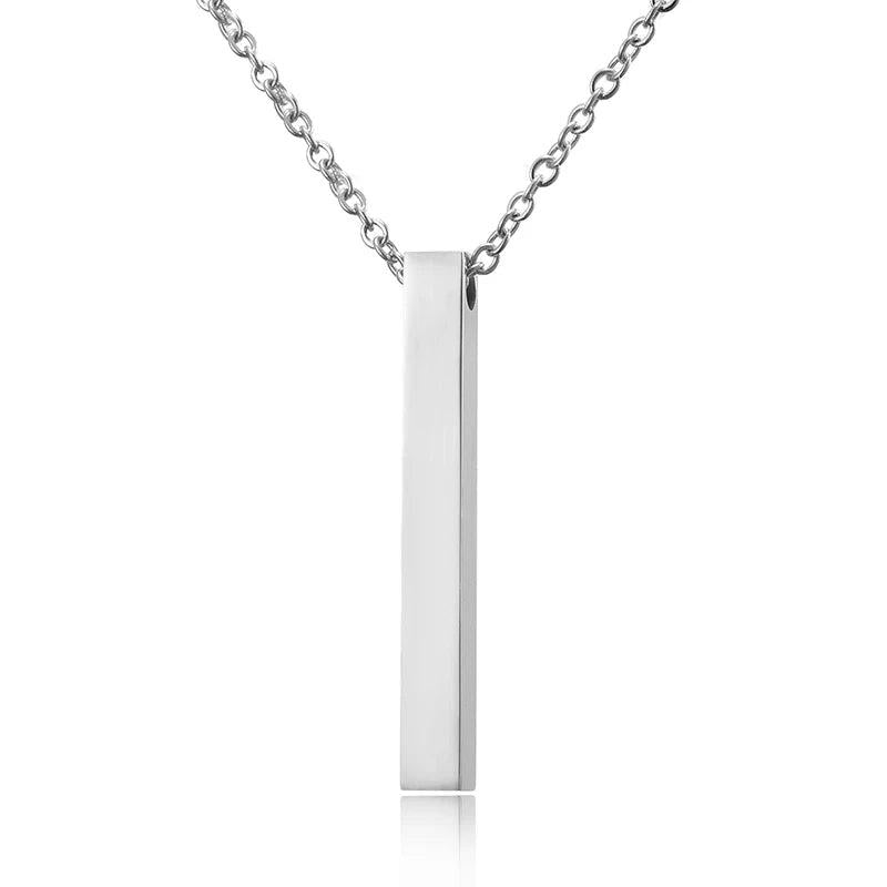 Personalized Stainless Steel Name Geometry Necklace