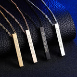 Personalized Stainless Steel Name Geometry Necklace