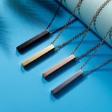 Personalized Stainless Steel Name Geometry Necklace