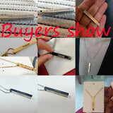 Personalized Stainless Steel Name Geometry Necklace