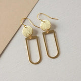 20pcs Raw Brass Textured D Shape Resin Frame Charms Pendants