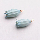 Resin Flower Pendants Multicolor Charms DIY Earrings 20mm - 7mm, 2PCs