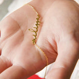 Personalized Silver Art Letter Nameplate Stainless Steel Necklace