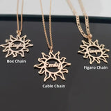 Enthusiasm Sun Name Necklace Hope Jewelry