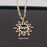 Enthusiasm Sun Name Necklace Hope Jewelry