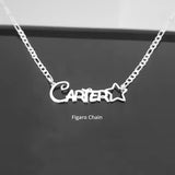 Hollow Butterfly Name Necklace Personalized Jewelry