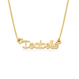 Hollow Star Name Necklace Baby Girl Women Birthday Personalized