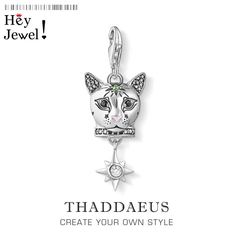Cat Star Pendant Charm Bracelet Gift Pure Spring Fine Jewelry