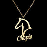 Personalized Name Necklace with Elephant Pendant