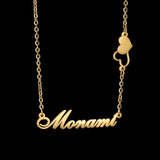 Personalized Double Heart Chain Pendant Necklace for Women