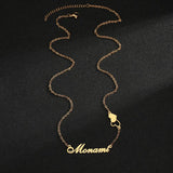 Personalized Double Heart Chain Pendant Necklace for Women