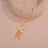 Custom Heart Name Necklace Women's Chain Jewelry Gift