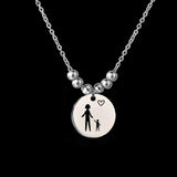 Nextvance Warmly Baby Family Necklaces Stainless Steel Engrave Chain Necklace