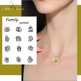 Warmly Baby Family Necklaces Stainless Steel Chain Necklace Accessories