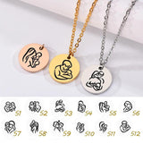 Warmly Baby Family Necklaces Stainless Steel Chain Necklace Accessories