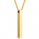Nextvance Personalized Bar Necklace Engraved Date Name Pendant Necklace