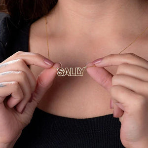 Personalized Stainless Steel Name Necklace Women