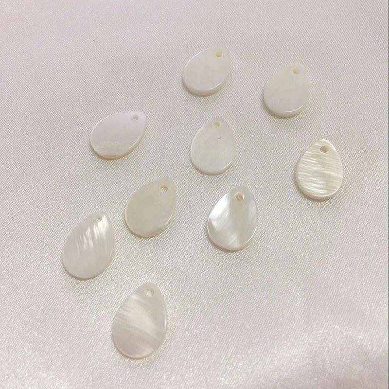 Natural Shell Water Drop Stone Earring Bead Charms