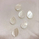 Natural Shell Water Drop Stone Earring Charms - 120Pcs
