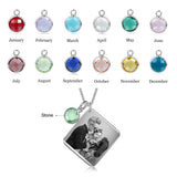 Personalized Birthstone Date Necklace