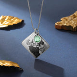 Personalized Birthstone Date Necklace