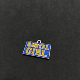 10Pcs Greek Sorority Enamel Letter Charm Pendant Jewelry