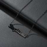 Atoztide Personalized Steel Name Necklace Choker Pendant Gift
