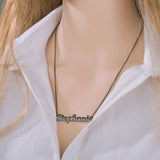Atoztide Personalized Steel Name Necklace Choker Pendant Gift