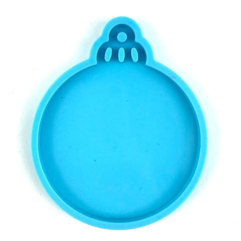 Christmas Tree/Snowflakes Keychain Silicone Mold with Hole Pendant Mold