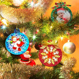 Christmas Tree/Snowflakes Keychain Silicone Mold with Hole Pendant Mold