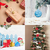 Christmas Tree/Snowflakes Keychain Silicone Mold with Hole Pendant Mold