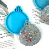 Christmas Tree/Snowflakes Keychain Silicone Mold with Hole Pendant Mold