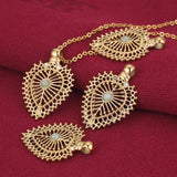 2pcs Boho Water Drop Flower Stone Charms Pendant DIY Necklace