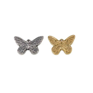 5pcs 15mm Stainless Steel Butterfly Charms Pendant DIY Jewelry 2 Colors