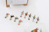 10pcs Circus Elephant Bear on ball Enamel Charm Alloy Pendant DIY Accessories