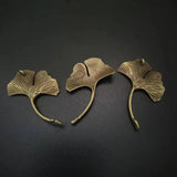 15PCS Antique Bronze Ginkgo Leaf Charms Pendant Finding Bracelet Anklet 46*28MM