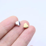 5pcs Stainless Steel High Mirror Big Hole Heart Cross Charms Pendant DIY