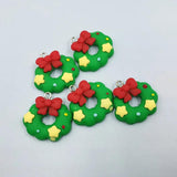 10Pcs Resin Star Leaf Bowknot Charms Earring Keychain Pendant C1090