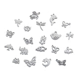 20Pcs Stainless Steel Animal Insect Charms For Jewelry Making