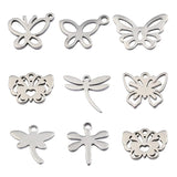 20Pcs Stainless Steel Animal Insect Charms For Jewelry Making