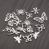 20Pcs Stainless Steel Animal Insect Charms For Jewelry Making