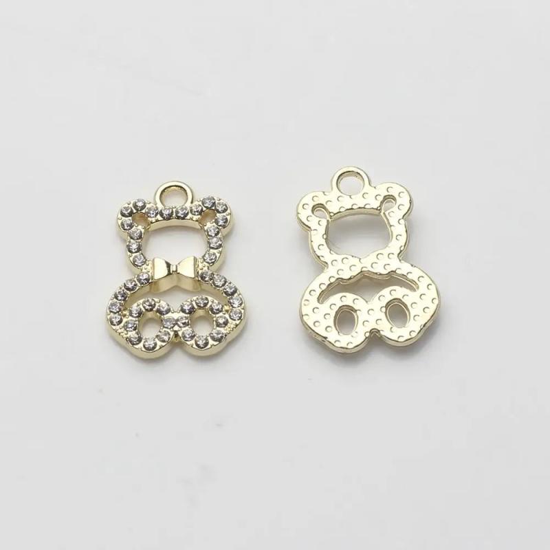 Bear UV Resin Charms 6pcs/lot DIY Jewelry Making
