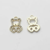 Bear UV Resin Charms 6pcs/lot DIY Jewelry Making