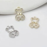 Bear UV Resin Charms 6pcs/lot DIY Jewelry Making