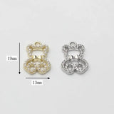Bear UV Resin Charms 6pcs/lot DIY Jewelry Making