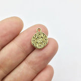 20pcs 11mm Beautiful Coin Charms Pendant DIY Jewelry 2 Colors