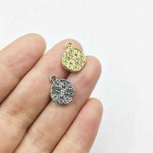 20pcs 11mm Beautiful Coin Charms Pendant DIY Jewelry 2 Colors