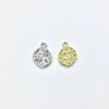 20pcs 11mm Beautiful Coin Charms Pendant DIY Jewelry 2 Colors