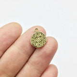 20pcs 11mm Beautiful Coin Charms Pendant DIY Jewelry 2 Colors